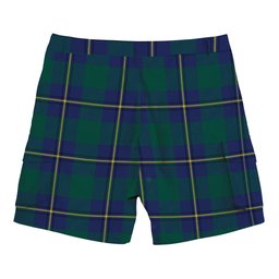 ScotsTee Shop Scottish Irvine of Bonshaw Modern Tartan Plaid Cargo Shorts for Men