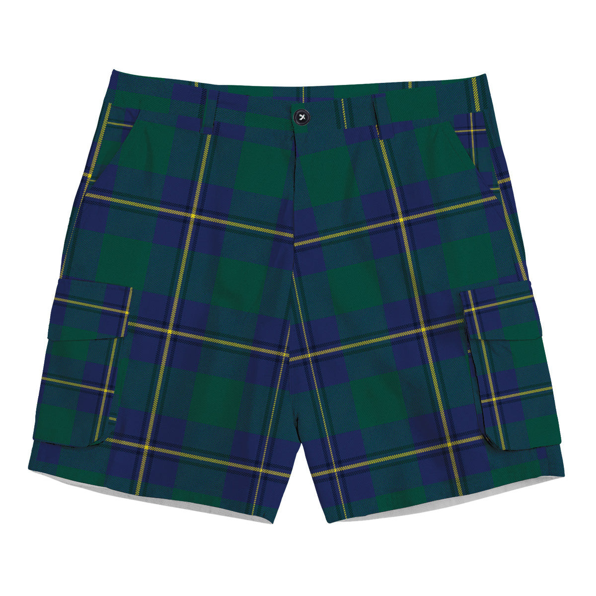 ScotsTee Shop Scottish Irvine of Bonshaw Modern Tartan Plaid Cargo Shorts for Men
