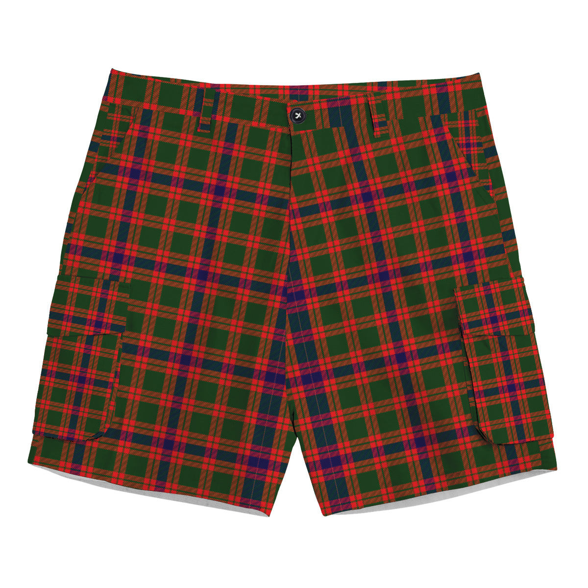ScotsTee Shop Scottish Nithsdale District Tartan Plaid Cargo Shorts for Men