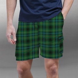 ScotsTee Shop Scottish Stewart Hunting Ancient Tartan Plaid Cargo Shorts for Men