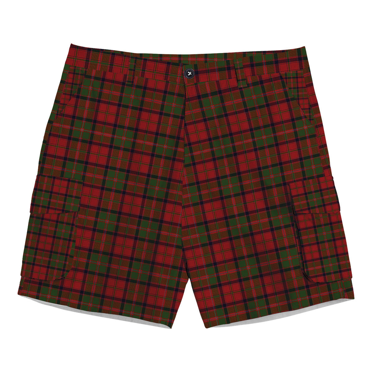 ScotsTee Shop Scottish Stewart of Ardshiel Tartan Plaid Cargo Shorts for Men