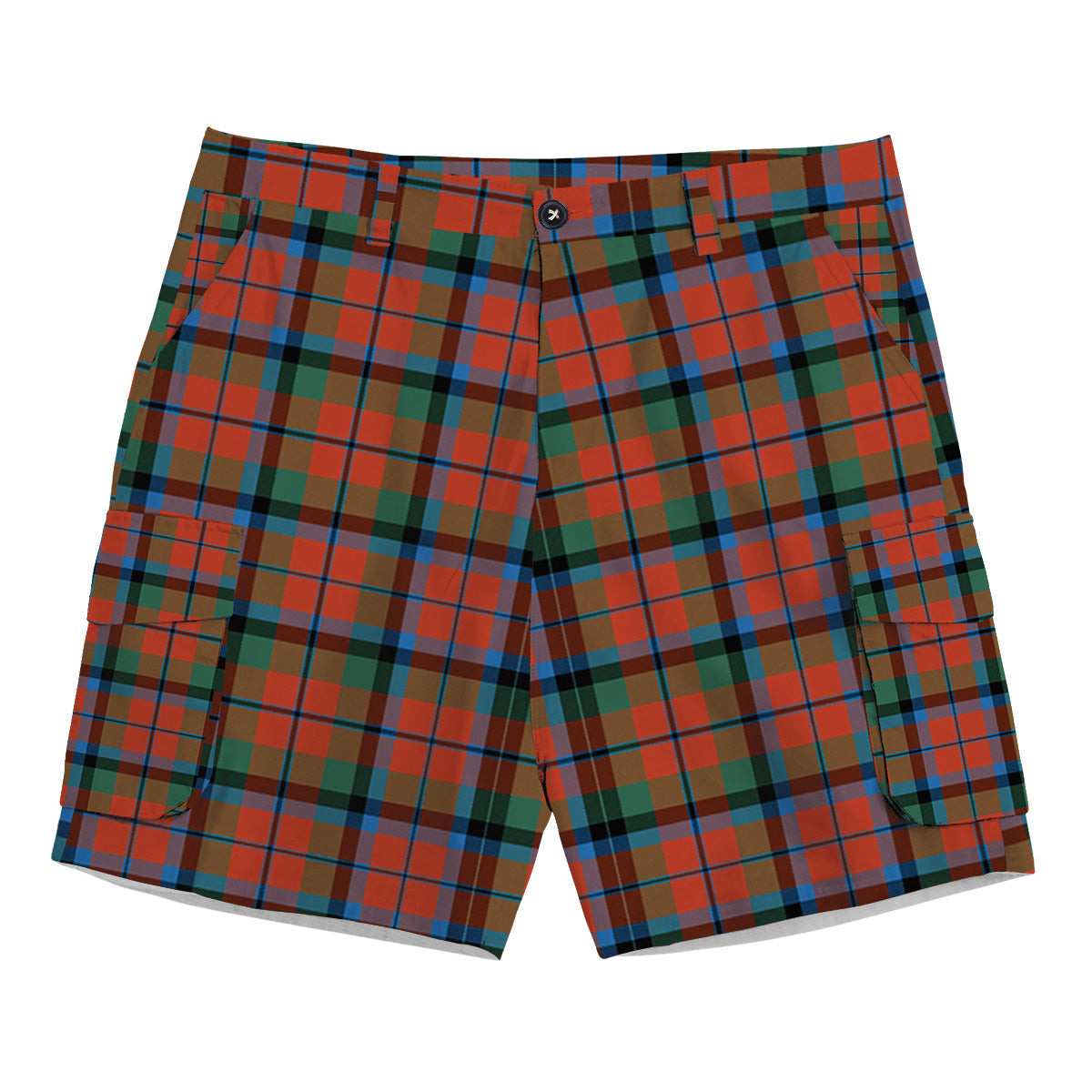 ScotsTee Shop Scottish MacCracken Ancient Tartan Plaid Cargo Shorts for Men