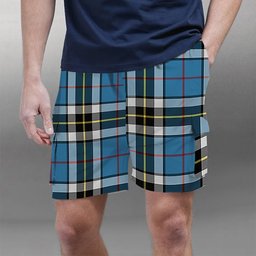 ScotsTee Shop Scottish Thompson Society Tartan Plaid Cargo Shorts for Men