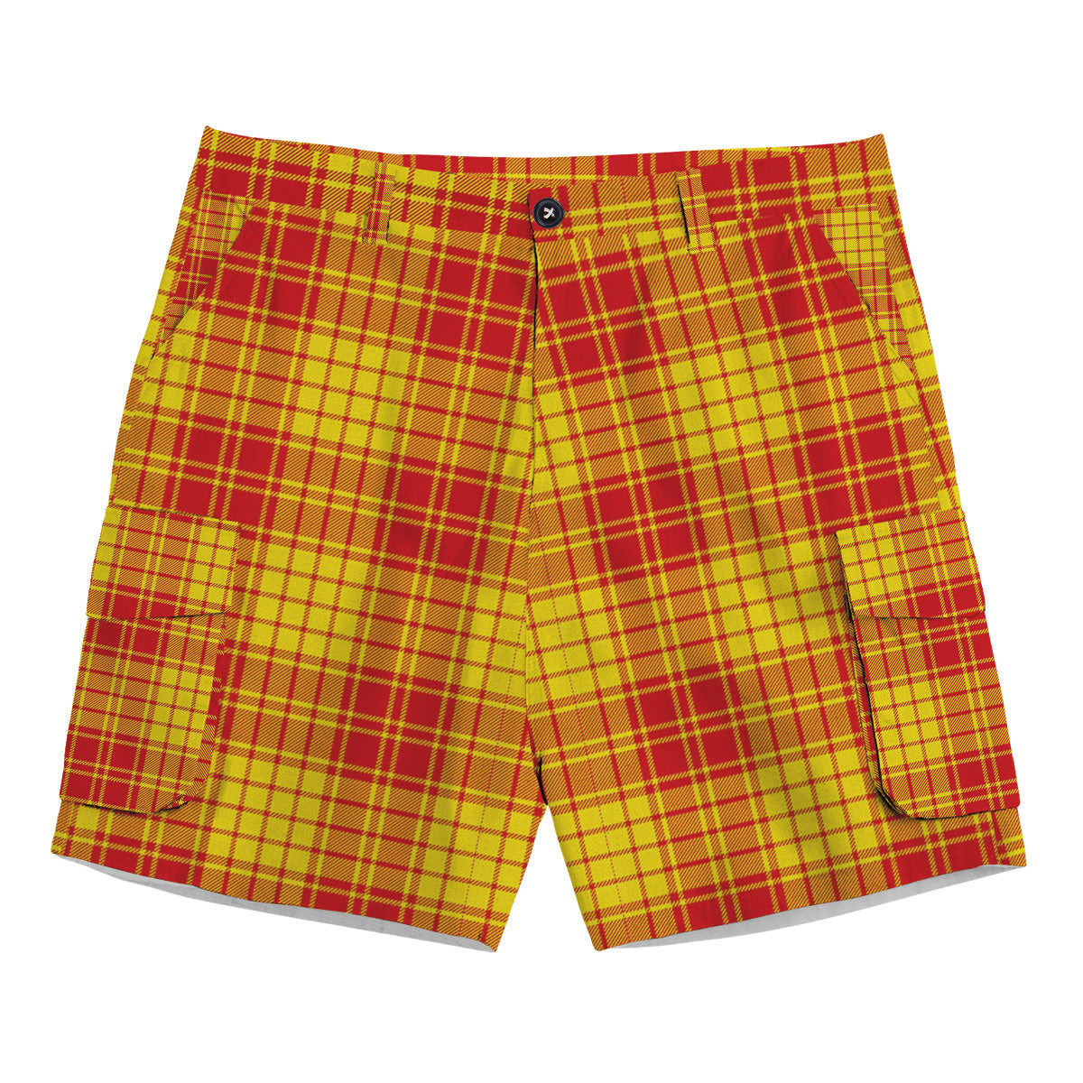 ScotsTee Shop Scottish McMillan Dress Modern Tartan Plaid Cargo Shorts for Men