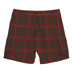 ScotsTee Shop Scottish MacKinnon Tartan Plaid Cargo Shorts for Men