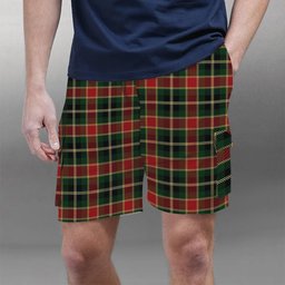 ScotsTee Shop Scottish McLachlan Hunting Modern Tartan Plaid Cargo Shorts for Men