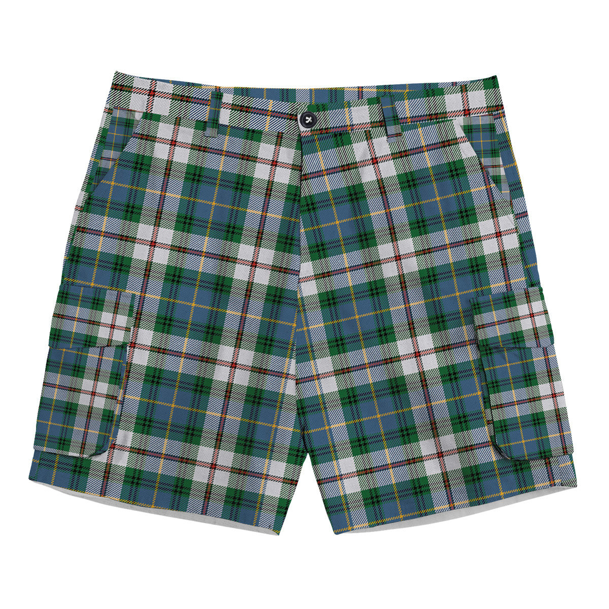 ScotsTee Shop Scottish MacLeod Of Californian Ancient Tartan Plaid Cargo Shorts for Men