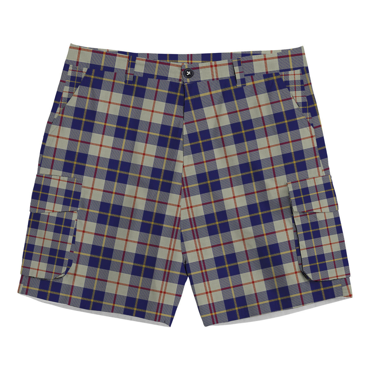 ScotsTee Shop Scottish MacRae of Conchra Tartan Plaid Cargo Shorts for Men