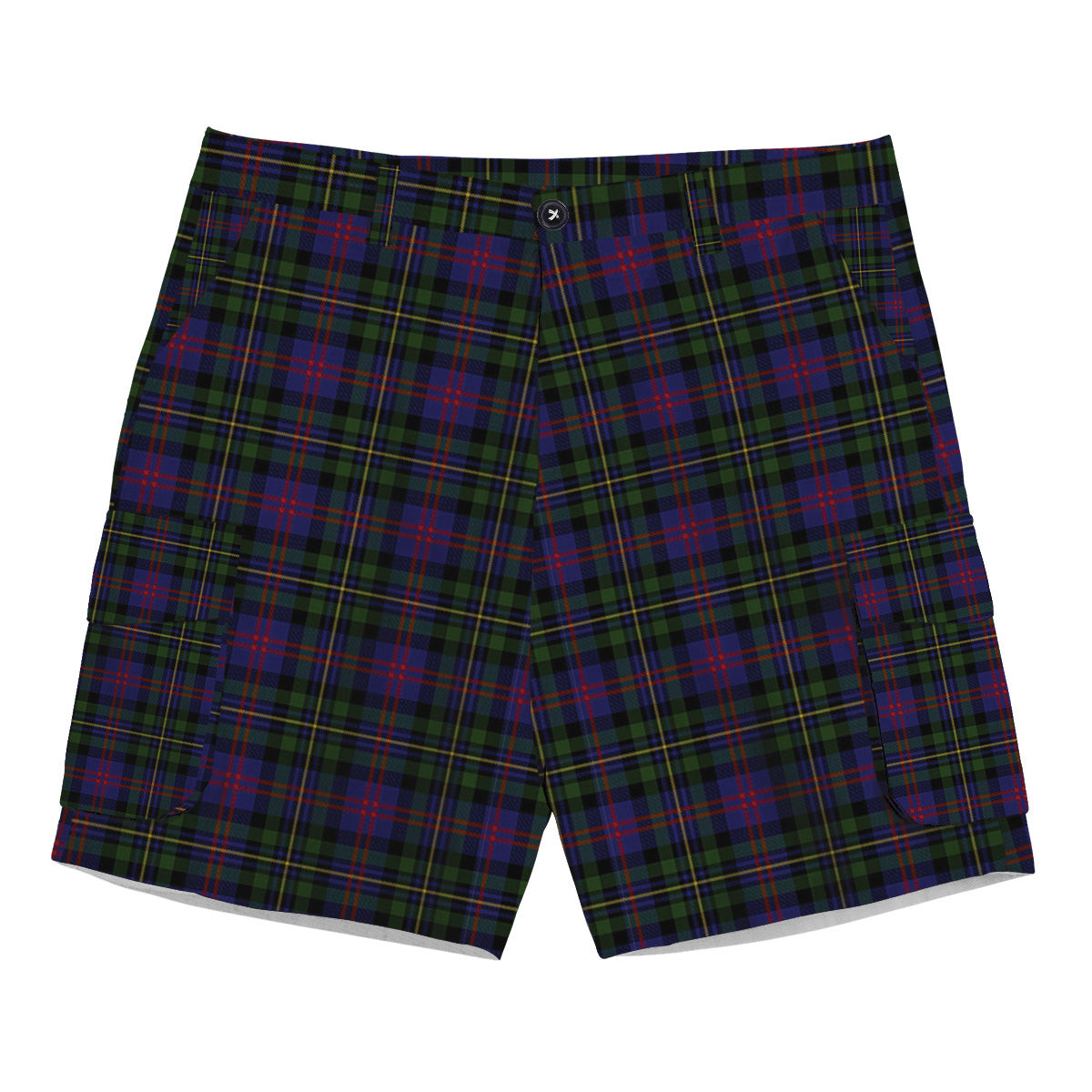 ScotsTee Shop Scottish MacCallum of Berwick Tartan Plaid Cargo Shorts for Men