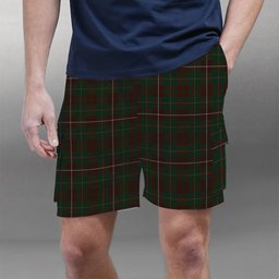 ScotsTee Shop Scottish MacKinnon Hunting 3 Tartan Plaid Cargo Shorts for Men
