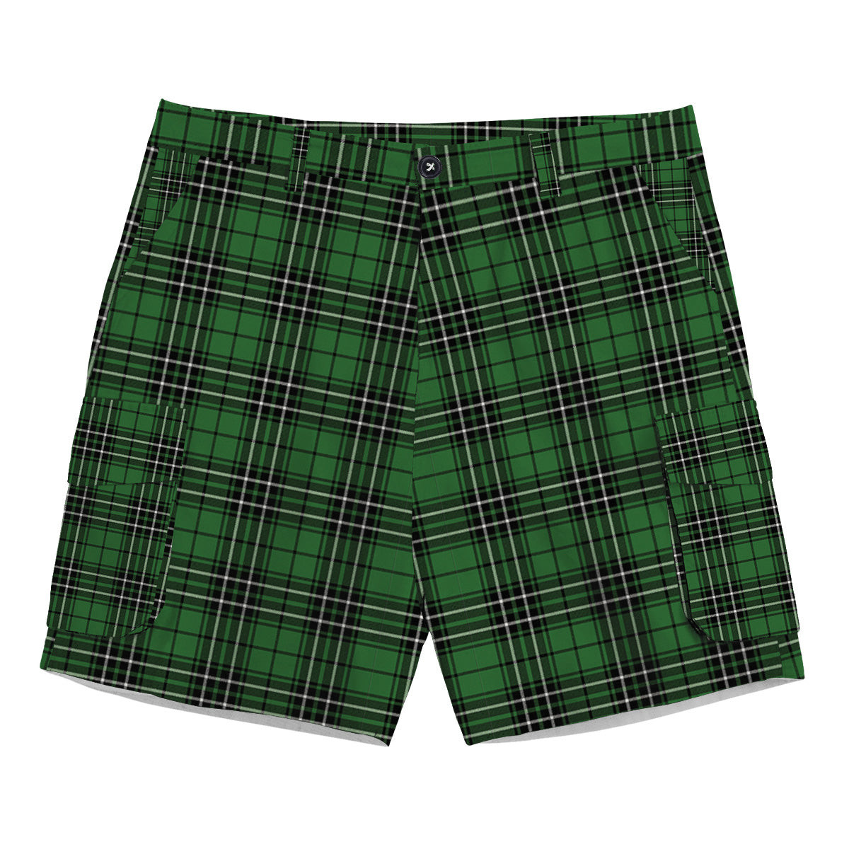 ScotsTee Shop Scottish McLean of Duart Hunting Ancient Tartan Plaid Cargo Shorts for Men