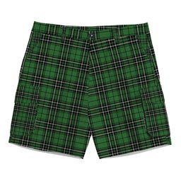 ScotsTee Shop Scottish McLean of Duart Hunting Ancient Tartan Plaid Cargo Shorts for Men