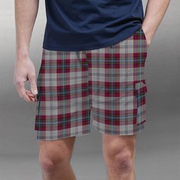 ScotsTee Shop Scottish MacLean of Duart Dress 4 Tartan Plaid Cargo Shorts for Men