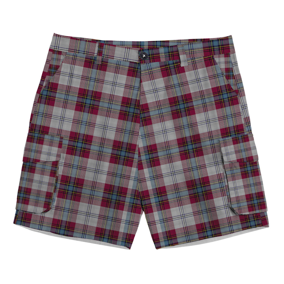 ScotsTee Shop Scottish MacLean of Duart Dress 4 Tartan Plaid Cargo Shorts for Men