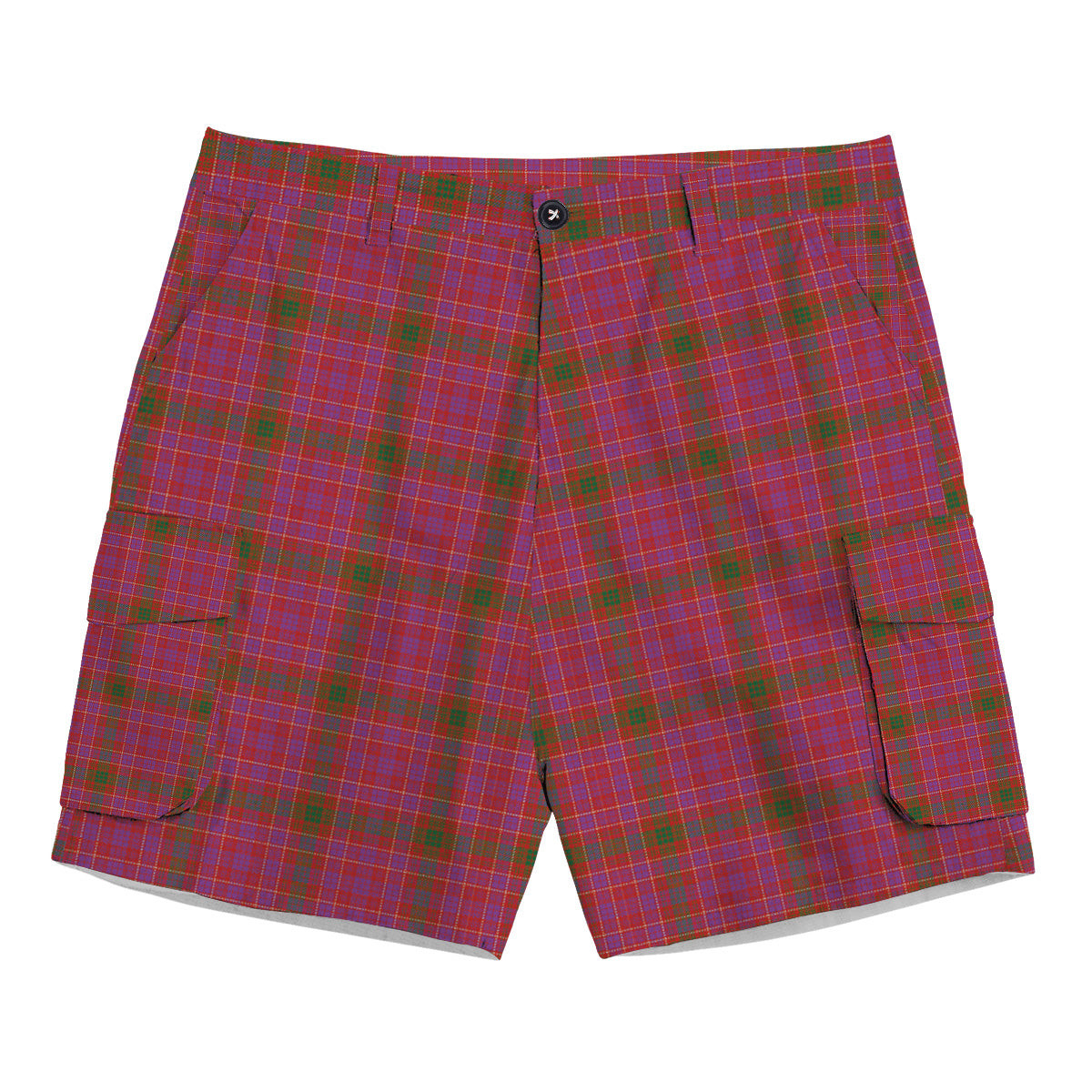 ScotsTee Shop Scottish Lumsden of Clova Ancient Tartan Plaid Cargo Shorts for Men