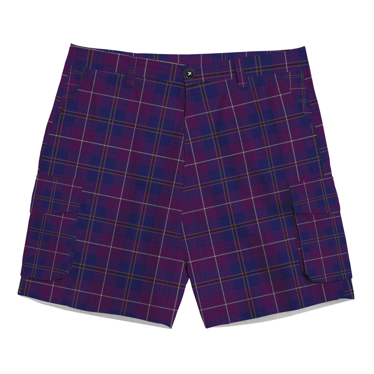 ScotsTee Shop Scottish Pride of Glencoe Tartan Plaid Cargo Shorts for Men
