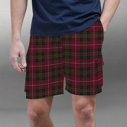 ScotsTee Shop Scottish Hunter of Bute Tartan Plaid Cargo Shorts for Men