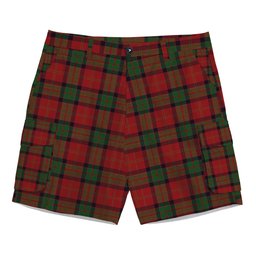 ScotsTee Shop Scottish MacPherson of Cluny Tartan Plaid Cargo Shorts for Men