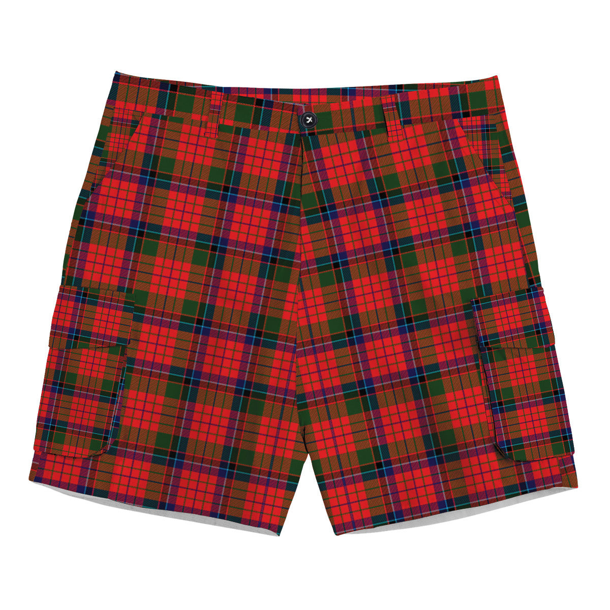 ScotsTee Shop Scottish MacNeacail of Scorrybreac Tartan Plaid Cargo Shorts for Men