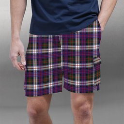 ScotsTee Shop Scottish MacDonald Dress Modern SC Tartan Plaid Cargo Shorts for Men