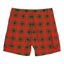 ScotsTee Shop Scottish MacQuarrie Modern Tartan Plaid Cargo Shorts for Men