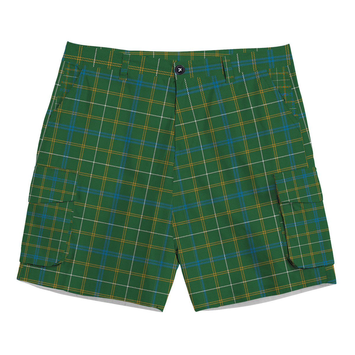 ScotsTee Shop Scottish Kennedy Irish Modern Tartan Plaid Cargo Shorts for Men
