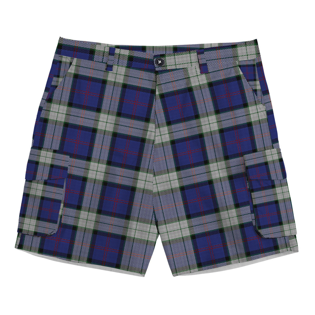 ScotsTee Shop Scottish Sinclair Dress Tartan Plaid Cargo Shorts for Men