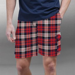 ScotsTee Shop Scottish MacDonald Dress Irish Modern Tartan Plaid Cargo Shorts for Men