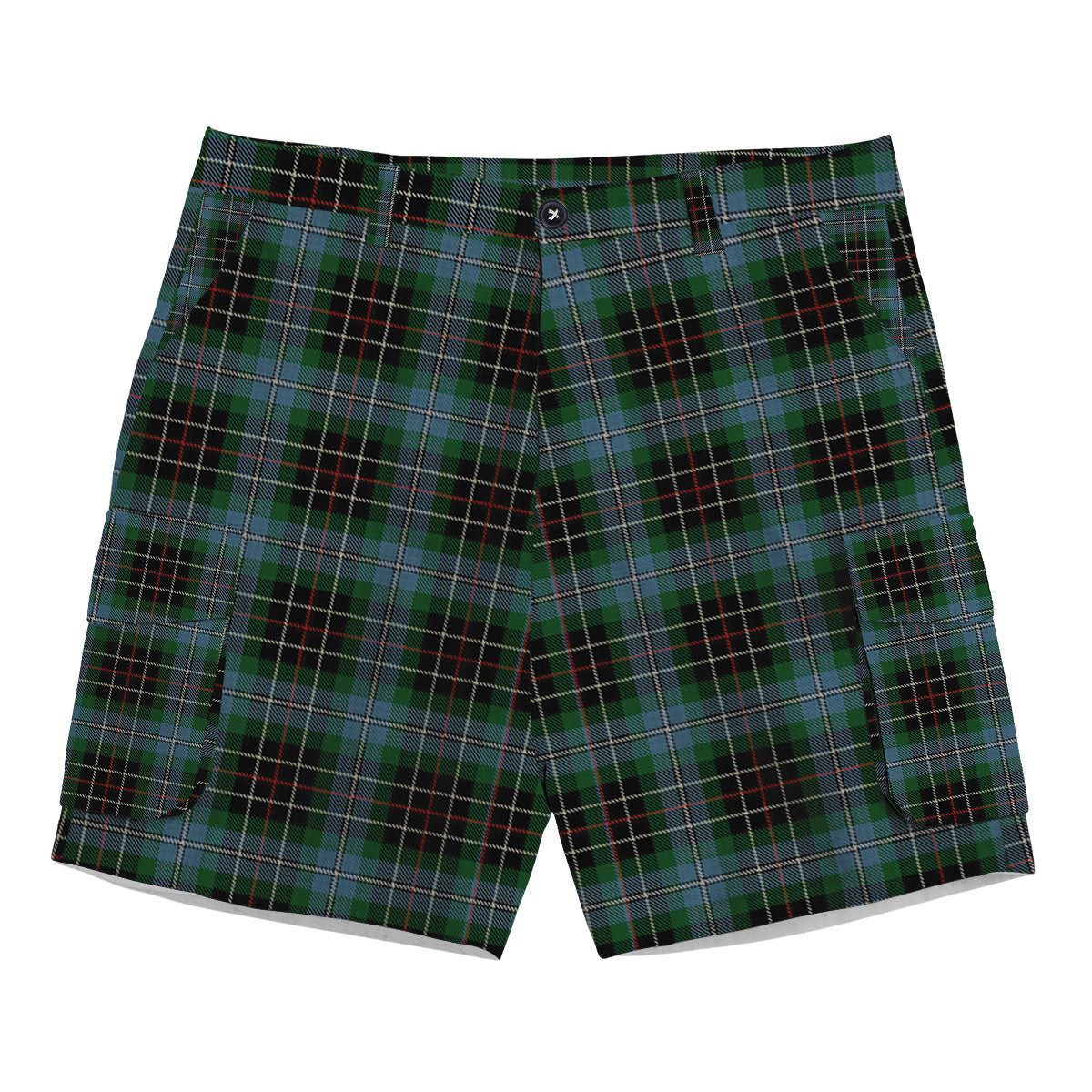 ScotsTee Shop Scottish Hyslop Hunting Tartan Plaid Cargo Shorts for Men