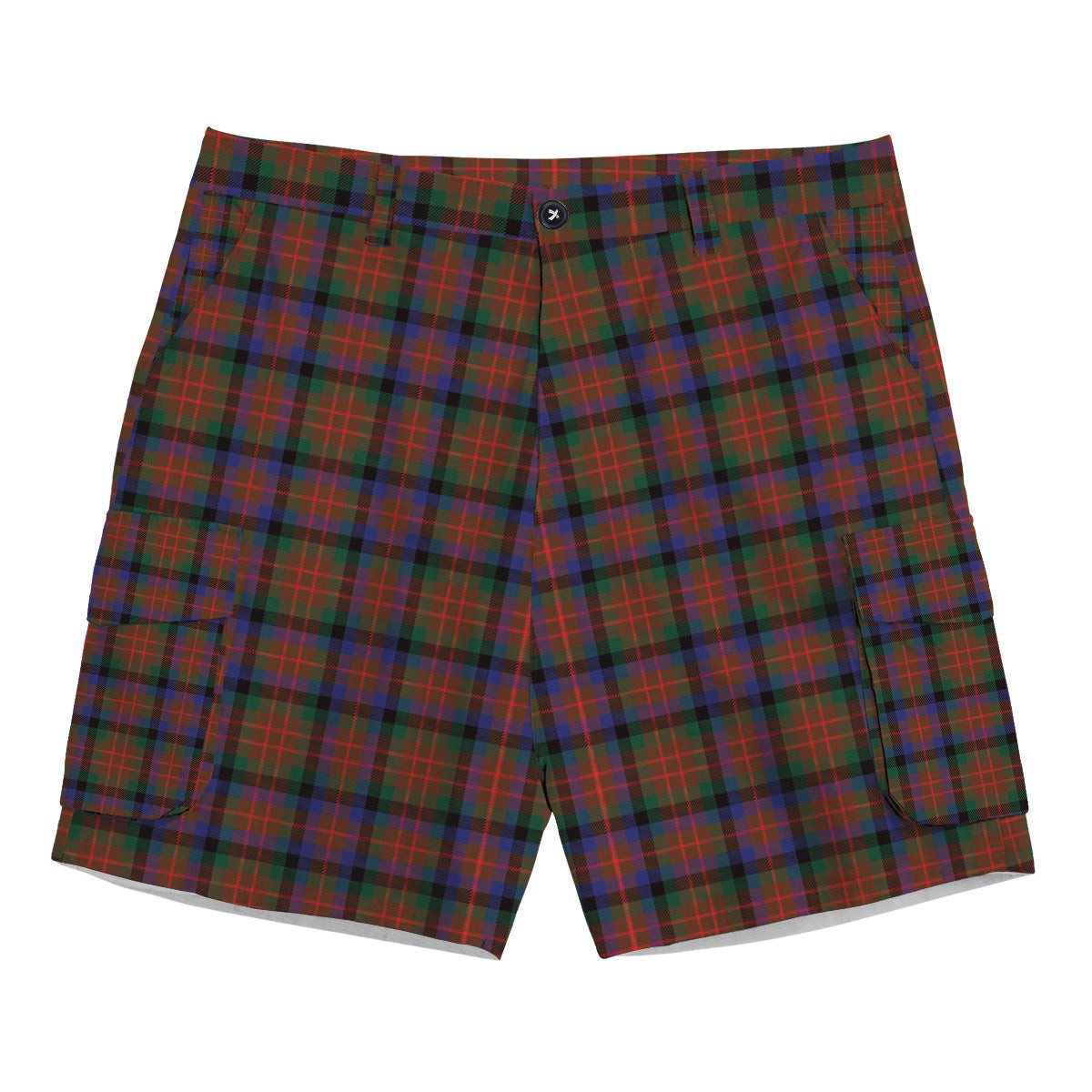 ScotsTee Shop Scottish MacDuff Hunting Modern SC Tartan Plaid Cargo Shorts for Men