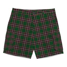 ScotsTee Shop Scottish McFarland Hunting Tartan Plaid Cargo Shorts for Men