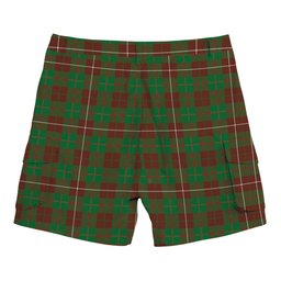 ScotsTee Shop Scottish MacKinnon Hunting Modern Tartan Plaid Cargo Shorts for Men