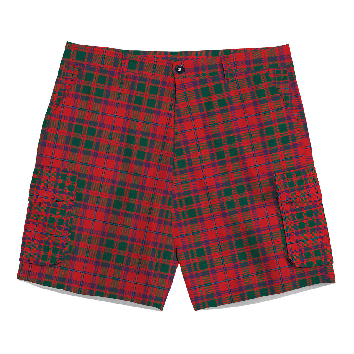 ScotsTee Shop Scottish Shaw of Tordarroch Modern Tartan Plaid Cargo Shorts for Men