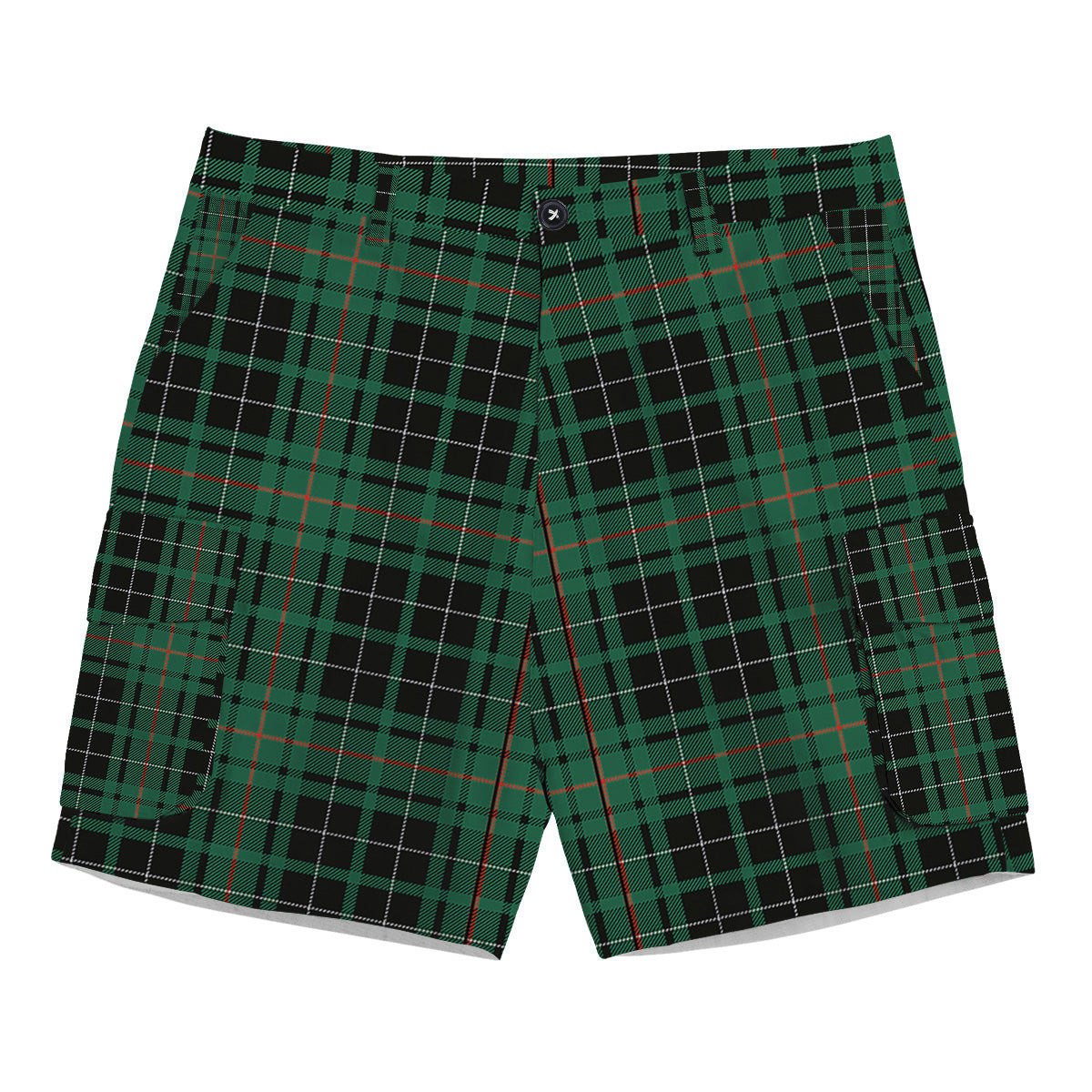 ScotsTee Shop Scottish McAulay Hunting Ancient Tartan Plaid Cargo Shorts for Men