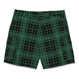 ScotsTee Shop Scottish McAulay Hunting Ancient Tartan Plaid Cargo Shorts for Men