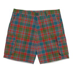 ScotsTee Shop Scottish McDonald of Boisdale Ancient Tartan Plaid Cargo Shorts for Men