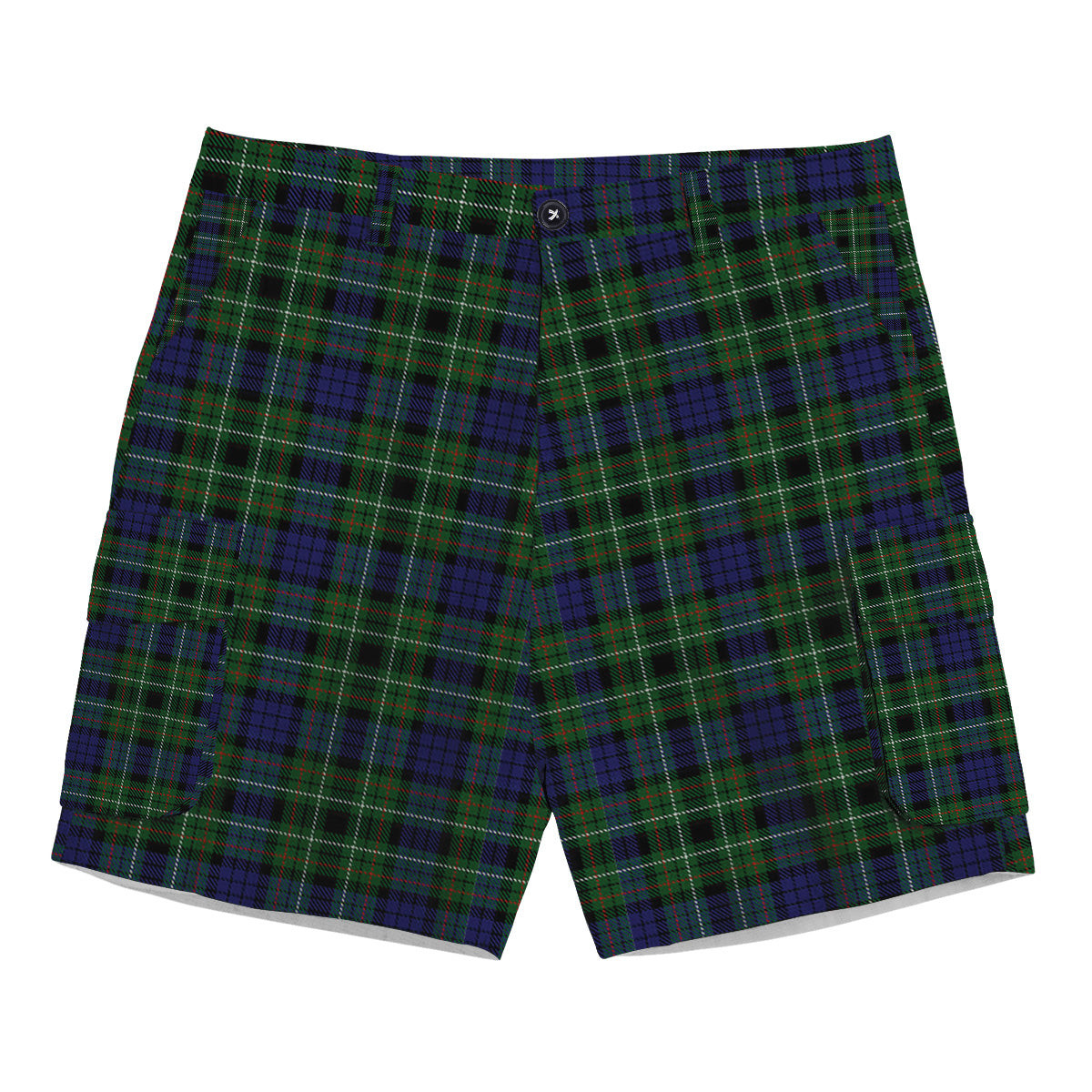 ScotsTee Shop Scottish Lloyd of Dolobran Tartan Plaid Cargo Shorts for Men