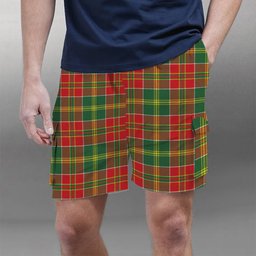 ScotsTee Shop Scottish McDonald of Kingsburgh Modern Tartan Plaid Cargo Shorts for Men