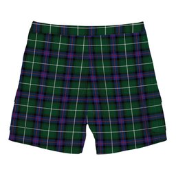 ScotsTee Shop Scottish McDonald of the Isles Hunting Modern Tartan Plaid Cargo Shorts for Men
