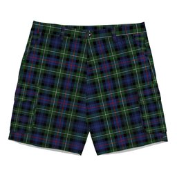 ScotsTee Shop Scottish MacKenzie Modern SC Tartan Plaid Cargo Shorts for Men