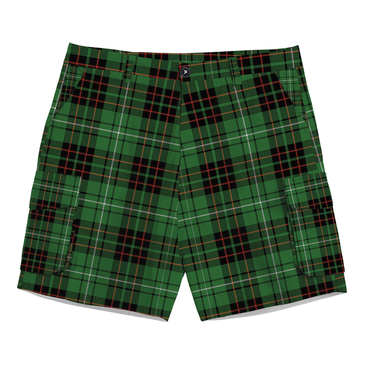 ScotsTee Shop Scottish McAuley of Lewis Ancient Tartan Plaid Cargo Shorts for Men