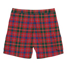 ScotsTee Shop Scottish McDonald of Glenaladale Modern Tartan Plaid Cargo Shorts for Men