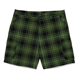 ScotsTee Shop Scottish McIver Hunting Tartan Plaid Cargo Shorts for Men