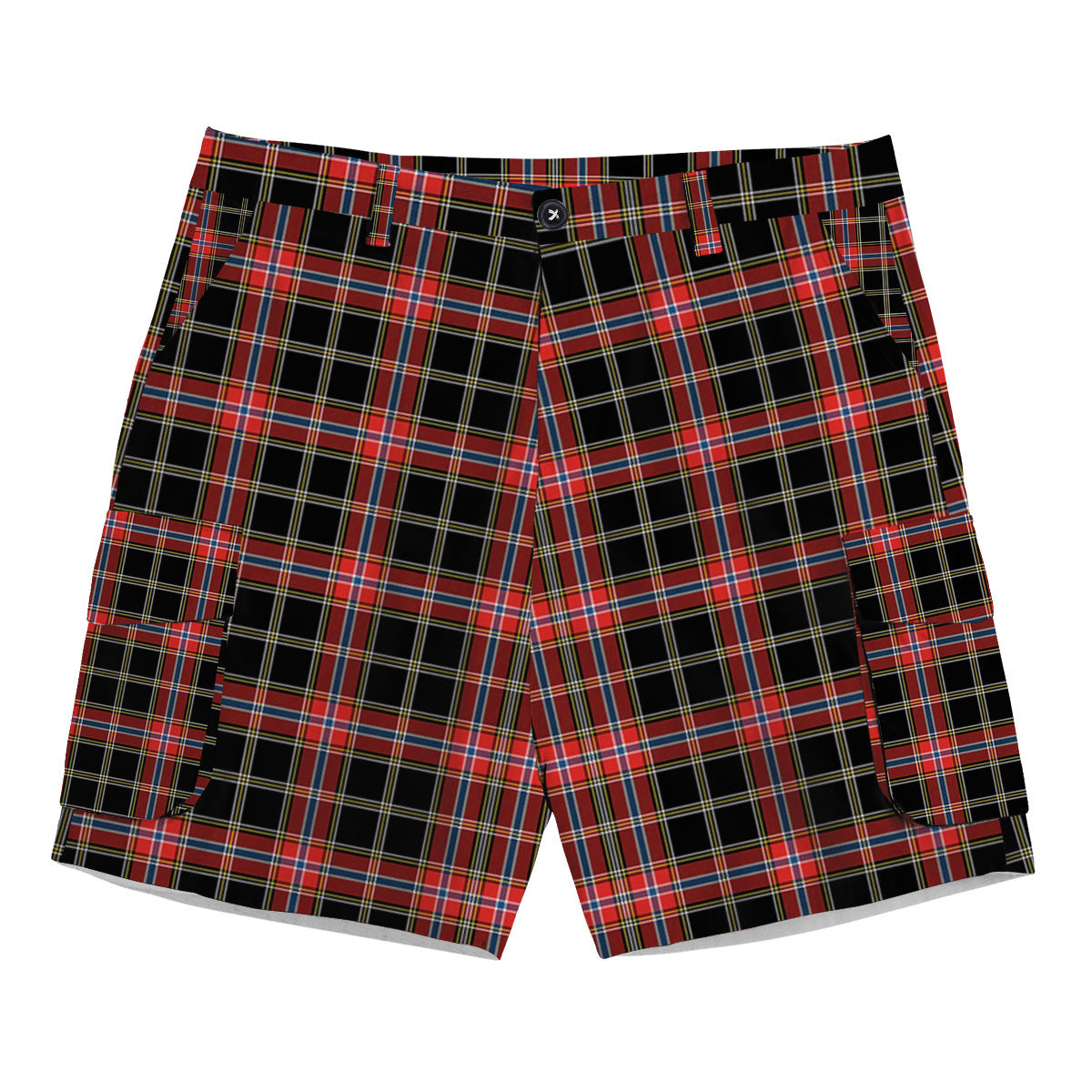 ScotsTee Shop Scottish Norwegian Night Tartan Plaid Cargo Shorts for Men