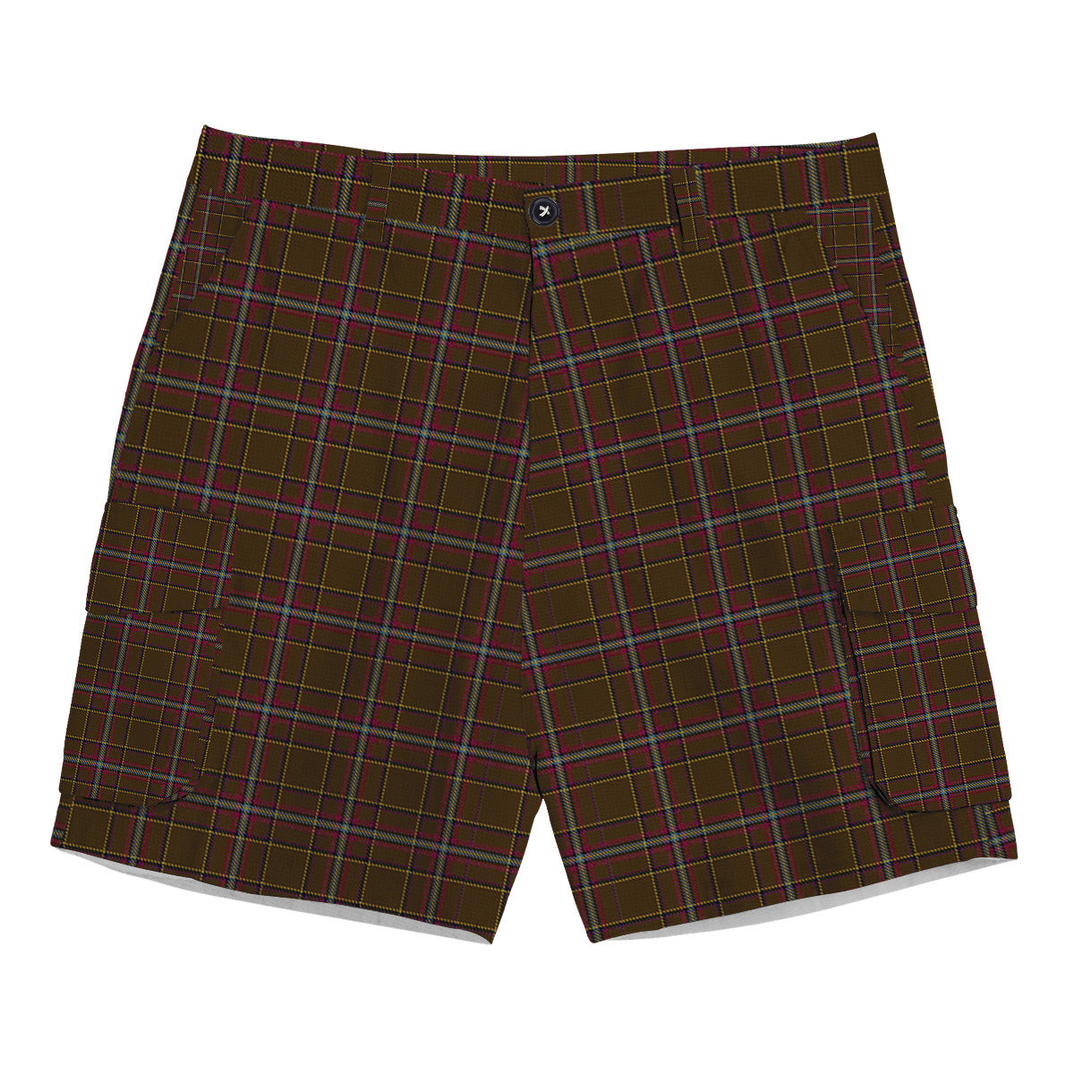 ScotsTee Shop Scottish Inches of Perth Tartan Plaid Cargo Shorts for Men