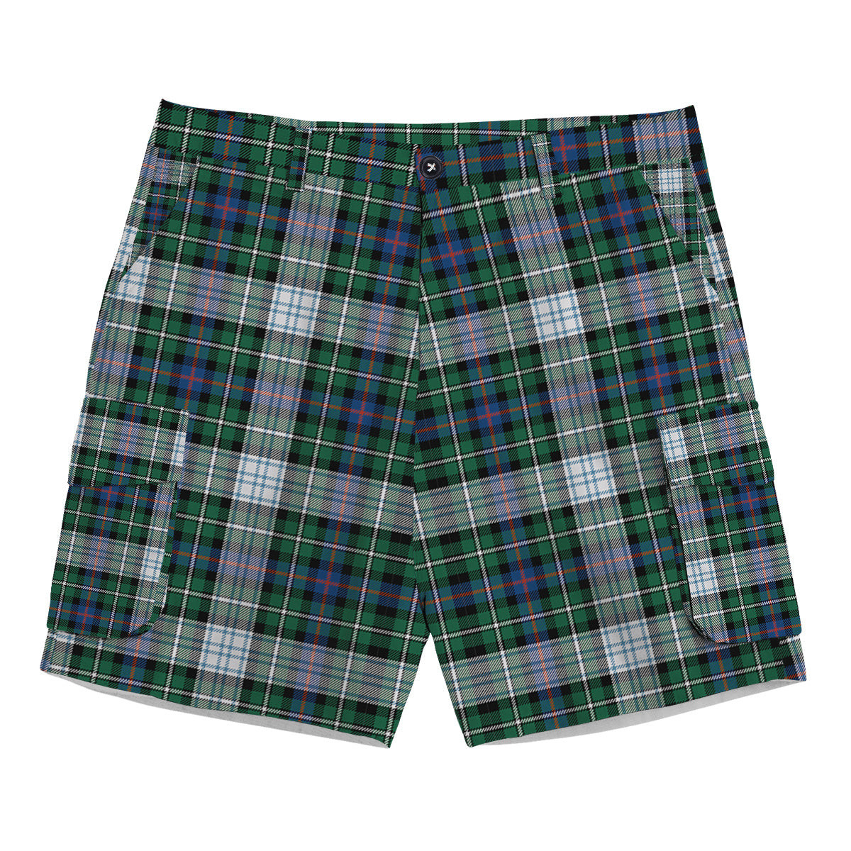 ScotsTee Shop Scottish McKenzie Dress Ancient Tartan Plaid Cargo Shorts for Men