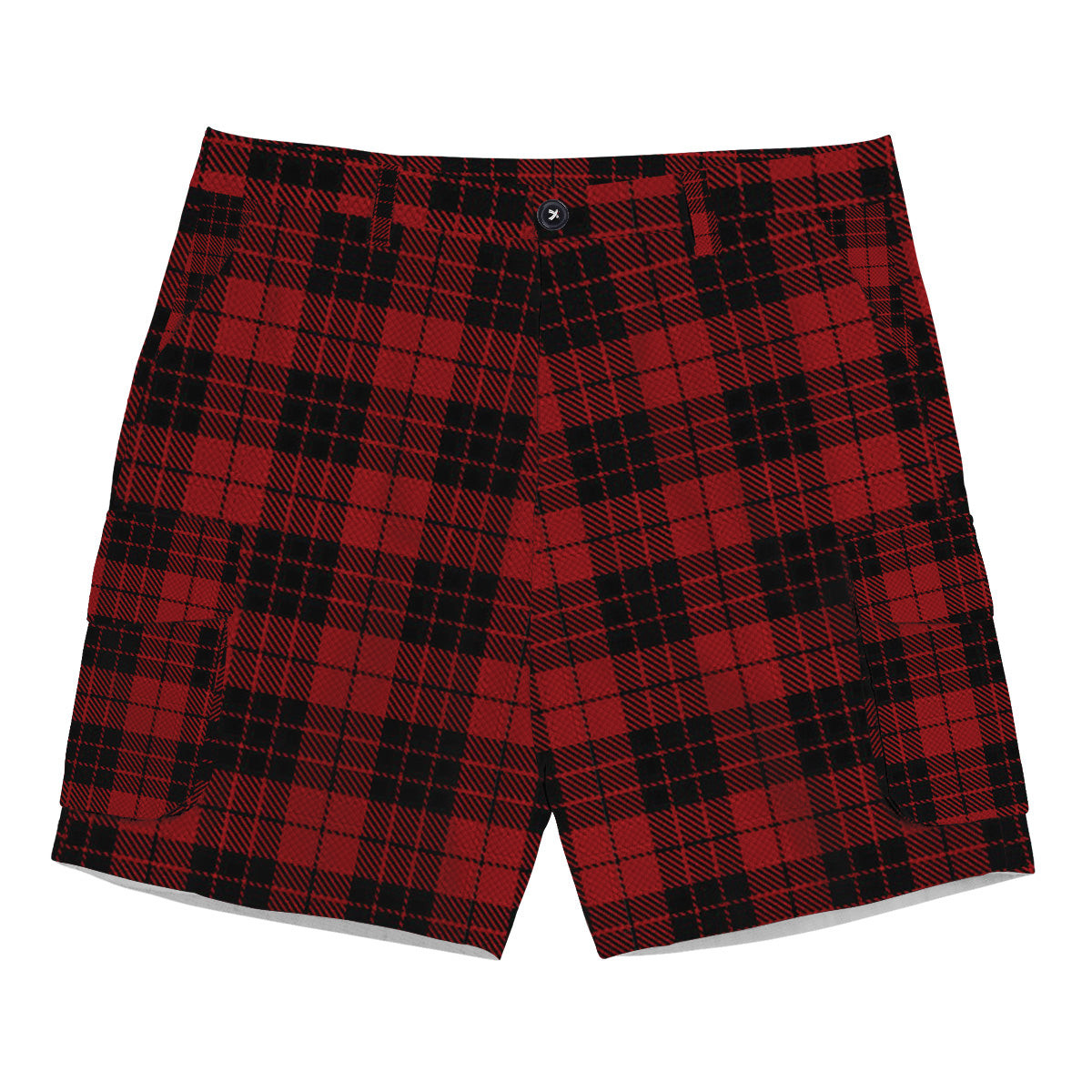 ScotsTee Shop Scottish McLeod of Raasay Tartan Plaid Cargo Shorts for Men