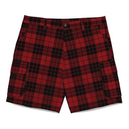 ScotsTee Shop Scottish McLeod of Raasay Tartan Plaid Cargo Shorts for Men