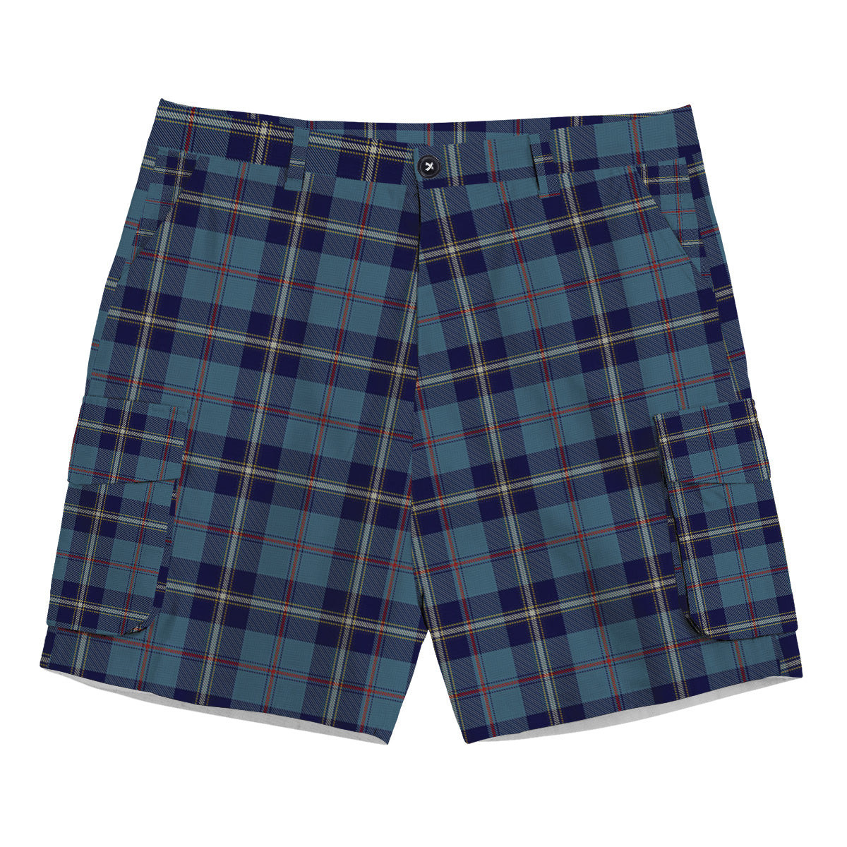 ScotsTee Shop Scottish MacRaes of America Tartan Plaid Cargo Shorts for Men