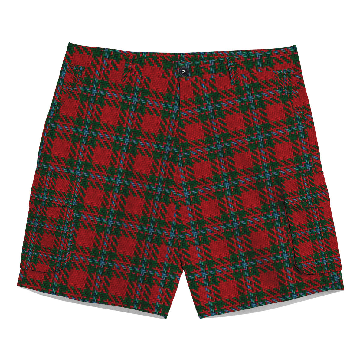 ScotsTee Shop Scottish Moray of Abercairney Tartan Plaid Cargo Shorts for Men